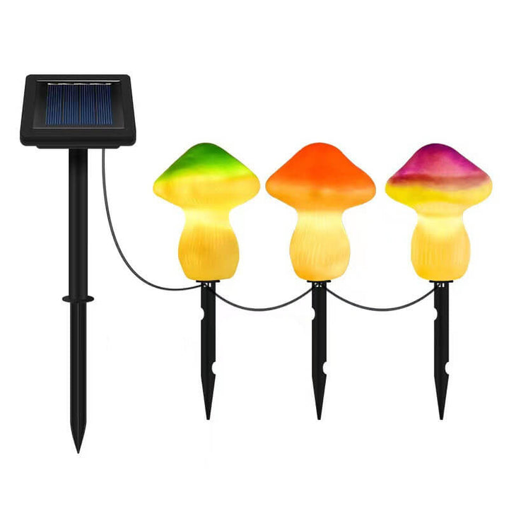 Solar Outdoor Resin Mushroom LED Garden Ground Insert Decorative Landscape Light | Kalsten