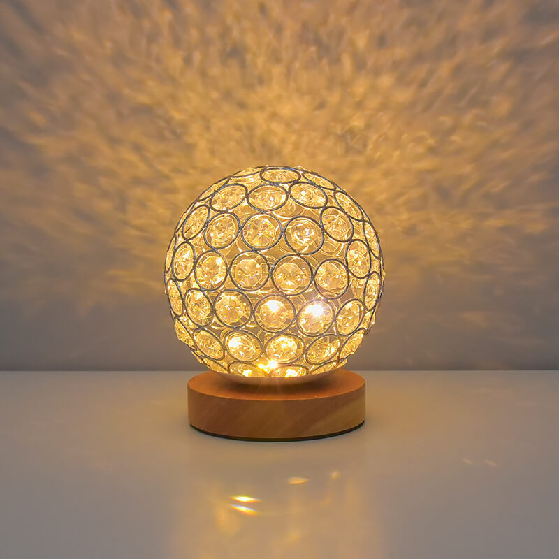 Modern Minimalist Round USB rechargeable LED table lamp | Kalsten