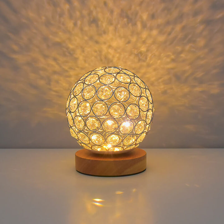 Modern Minimalist Round USB rechargeable LED table lamp | Kalsten