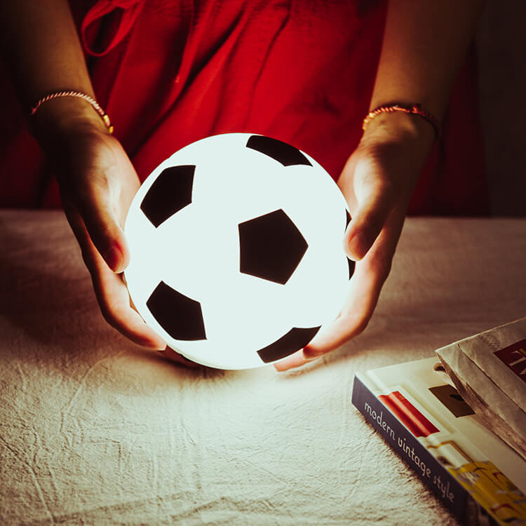 Creative Soccer Silicone LED Night Light USB Charging Table Lamp | Kalsten