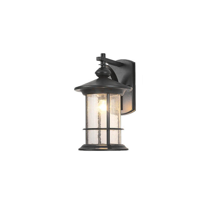 Industrial Vintage Bubble Glass Column 1-Light Outdoor Waterproof Wall Sconce Lamp | Kalsten