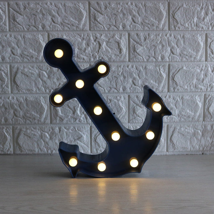 Scandinavian modern Boat Anchor ABS Battery LED Wall Sconce Lamp | Kalsten