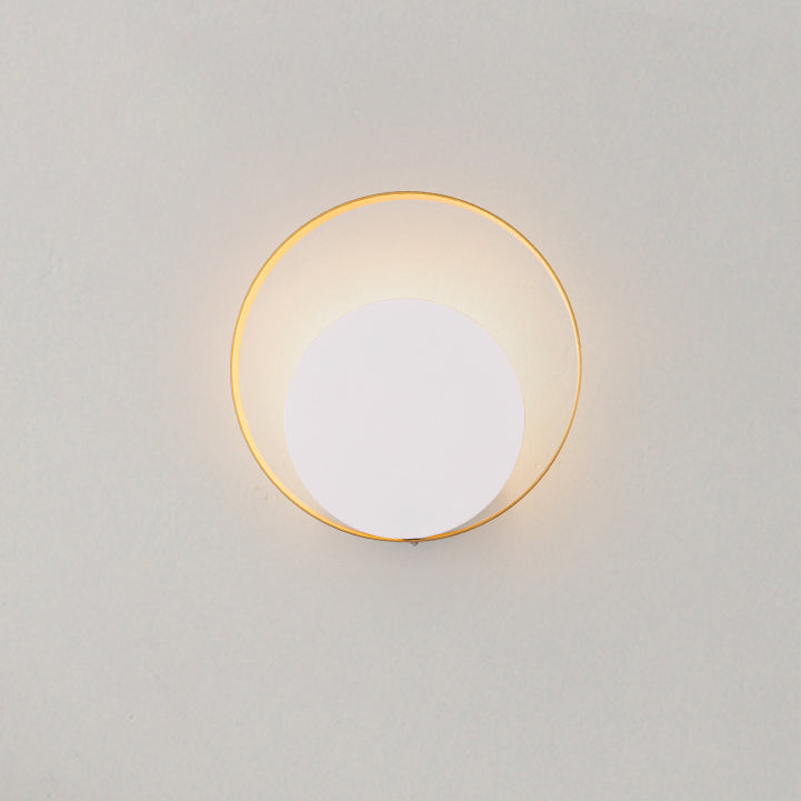 Modern Minimalist Iron Circle Ring 1-Light Wall Sconces Lamp For Bedroom | Kalsten