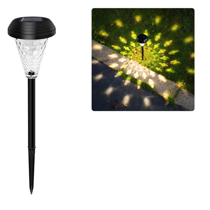 Modern Solar Glass Cone LED Outdoor Garden Ground Insert Landscape Light | Kalsten