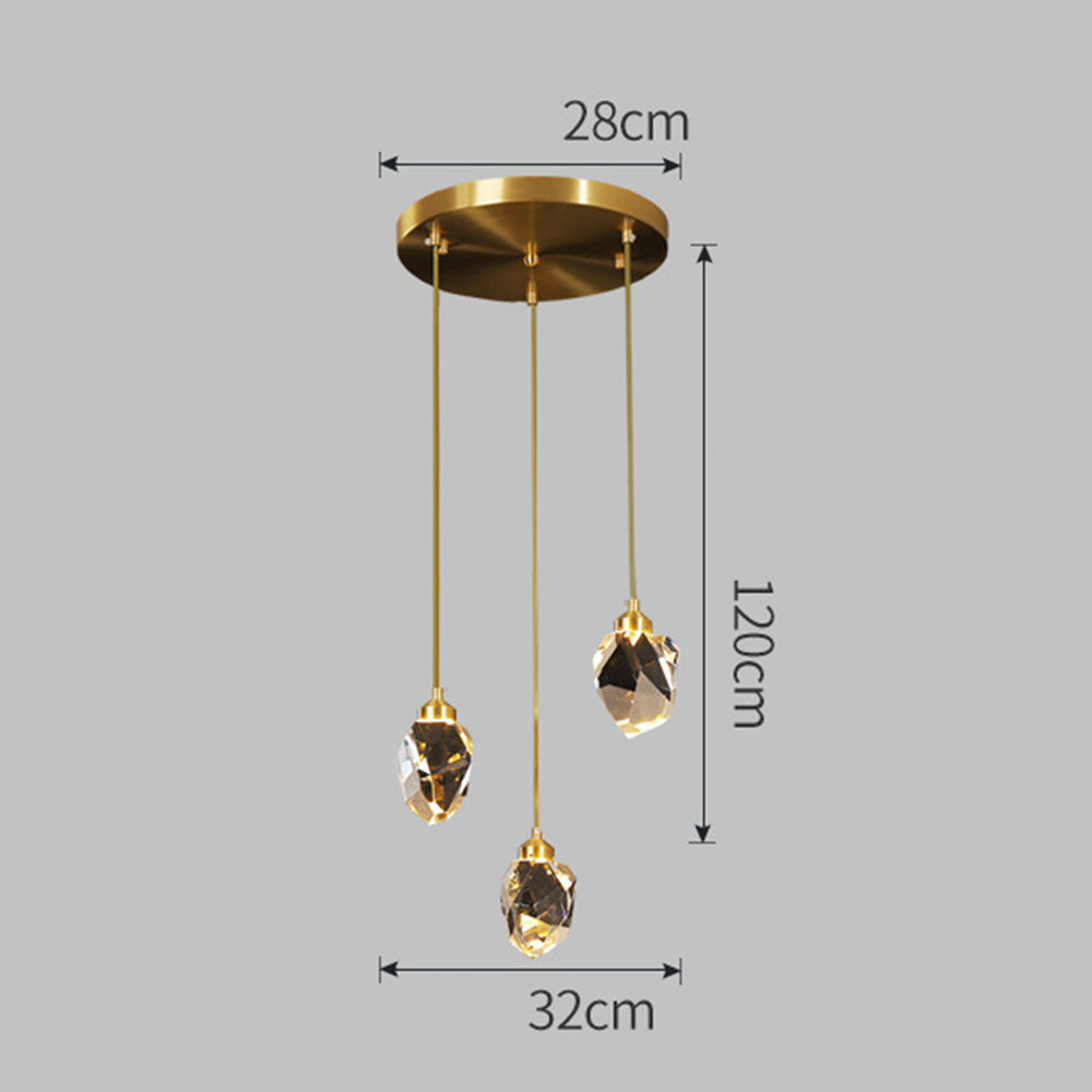 Creative Modern Crystal Gold Raindrop Chandelier | Kalsten