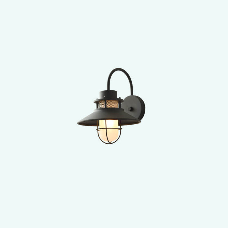 Outdoor Waterproof Iron Body 1-Light Outdoor Wall Sconce Lamp | Kalsten