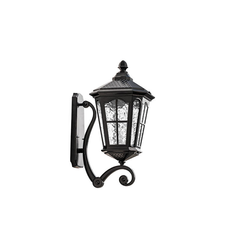 European Outdoor Lantern Aluminum Glass Waterproof 1-Light Wall Sconce Lamp | Kalsten