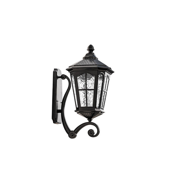 European Outdoor Lantern Aluminum Glass Waterproof 1-Light Wall Sconce Lamp | Kalsten