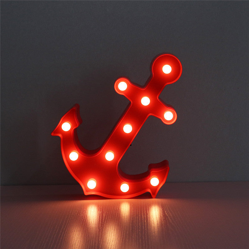 Scandinavian modern Boat Anchor ABS Battery LED Wall Sconce Lamp | Kalsten