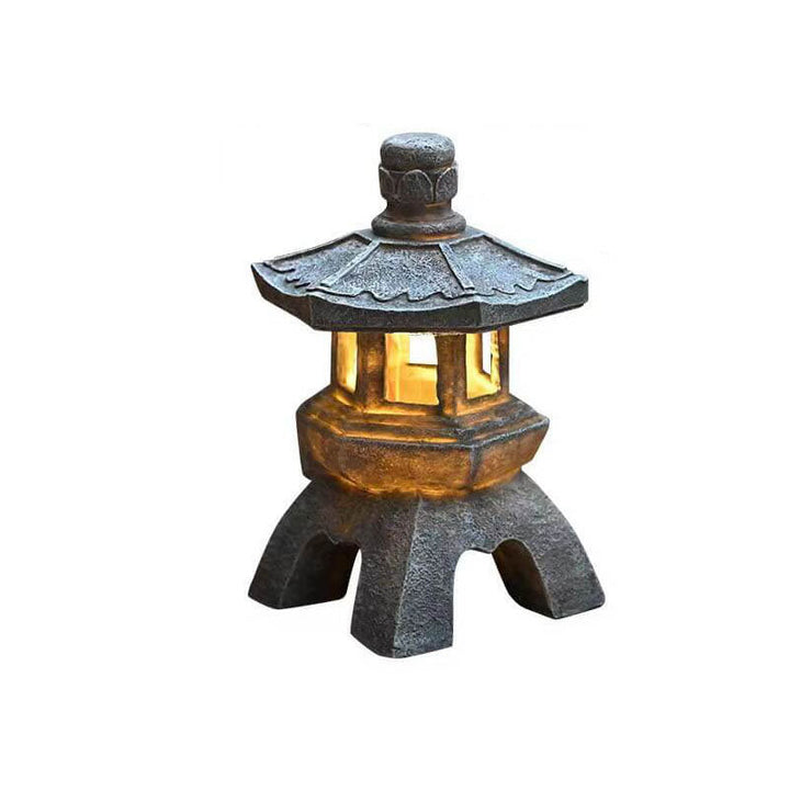 Retro Decorative Solar Tower Resin LED Outdoor Landscape Lighting | Kalsten