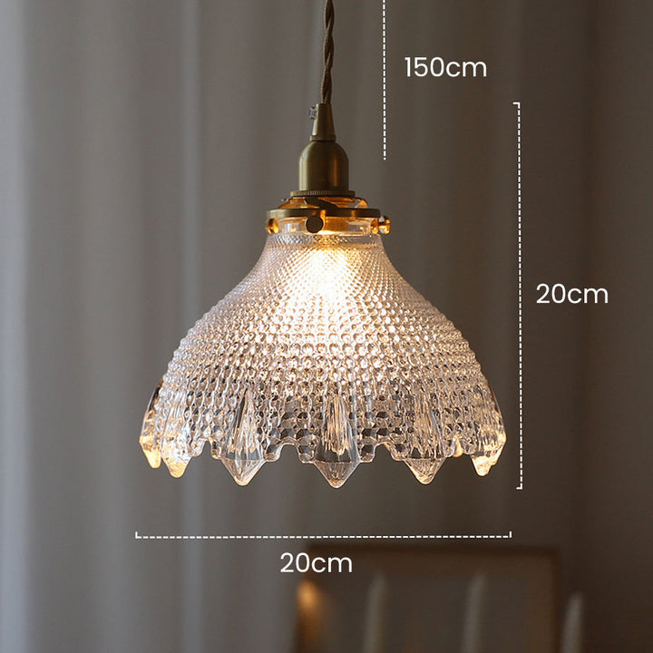 Mid-Century Vintage Glass Disc Pendant Light | Kalsten