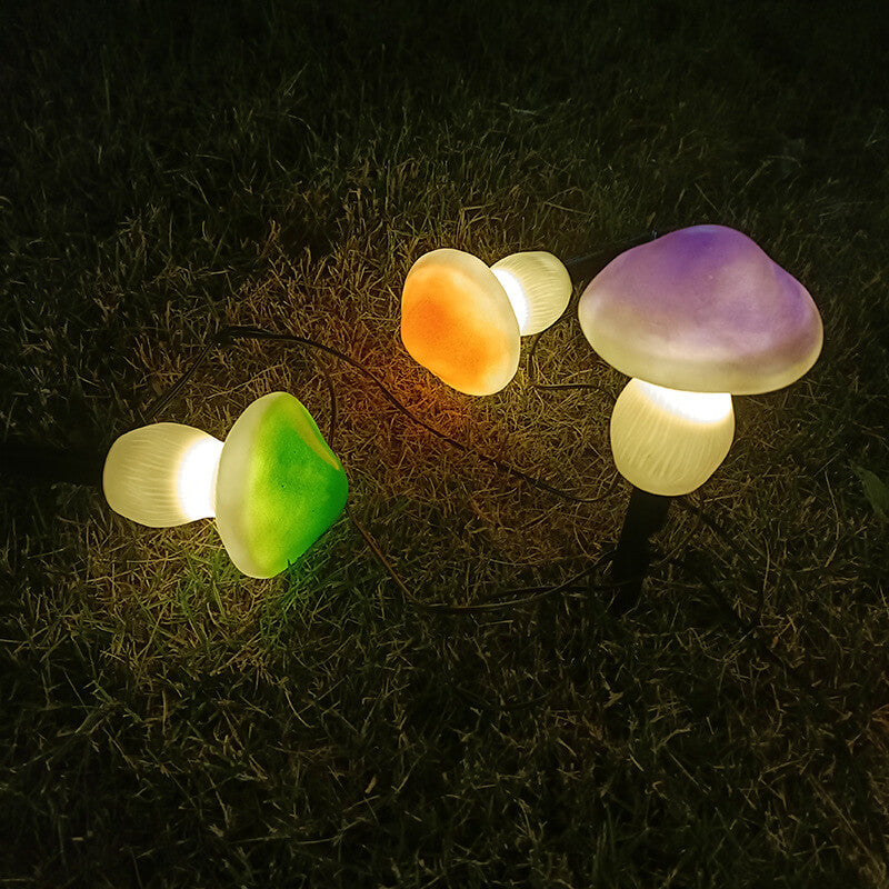 Solar Outdoor Mushroom Shape LED Garden Lawn Ground Insert Landscape Light | Kalsten