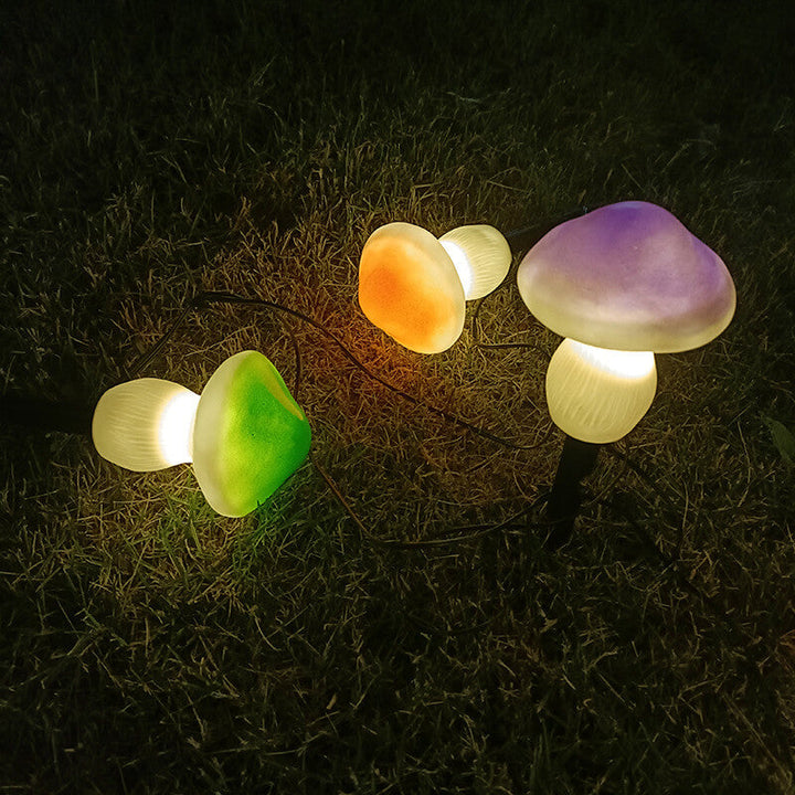 Solar Outdoor Mushroom Shape LED Garden Lawn Ground Insert Landscape Light | Kalsten