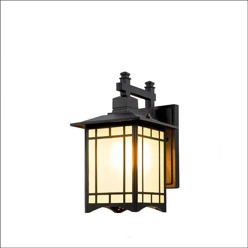 Modern Waterproof Solar Aluminum Chinese Pavilion Shape 1-Light Wall Sconce Lamp | Kalsten