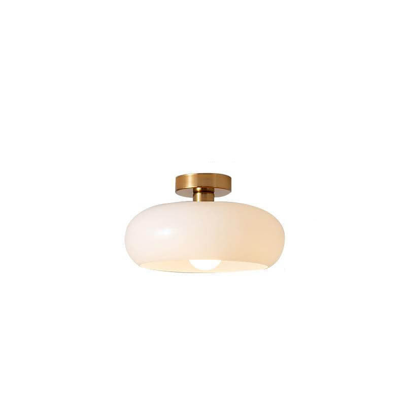 Pendant Light Glass Electroplated Copper 10.6 in Flush Mount Hallway Living Room Bedroom Modern Ceiling Lighting | Kalsten
