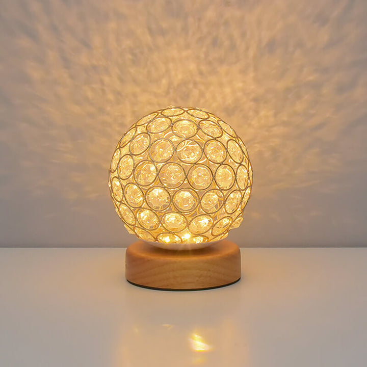 Modern Minimalist Round USB rechargeable LED table lamp | Kalsten