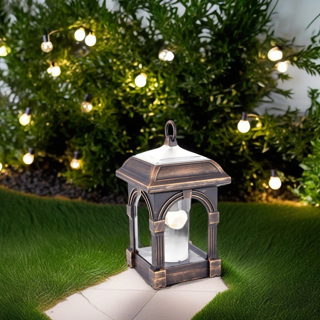 Traditional European Solar Waterproof House Cubic Plastic LED Landscape Lighting Outdoor Light For Garden | Kalsten
