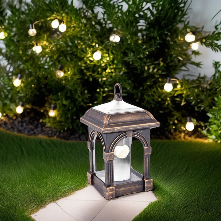 Traditional European Solar Waterproof House Cubic Plastic LED Landscape Lighting Outdoor Light For Garden | Kalsten