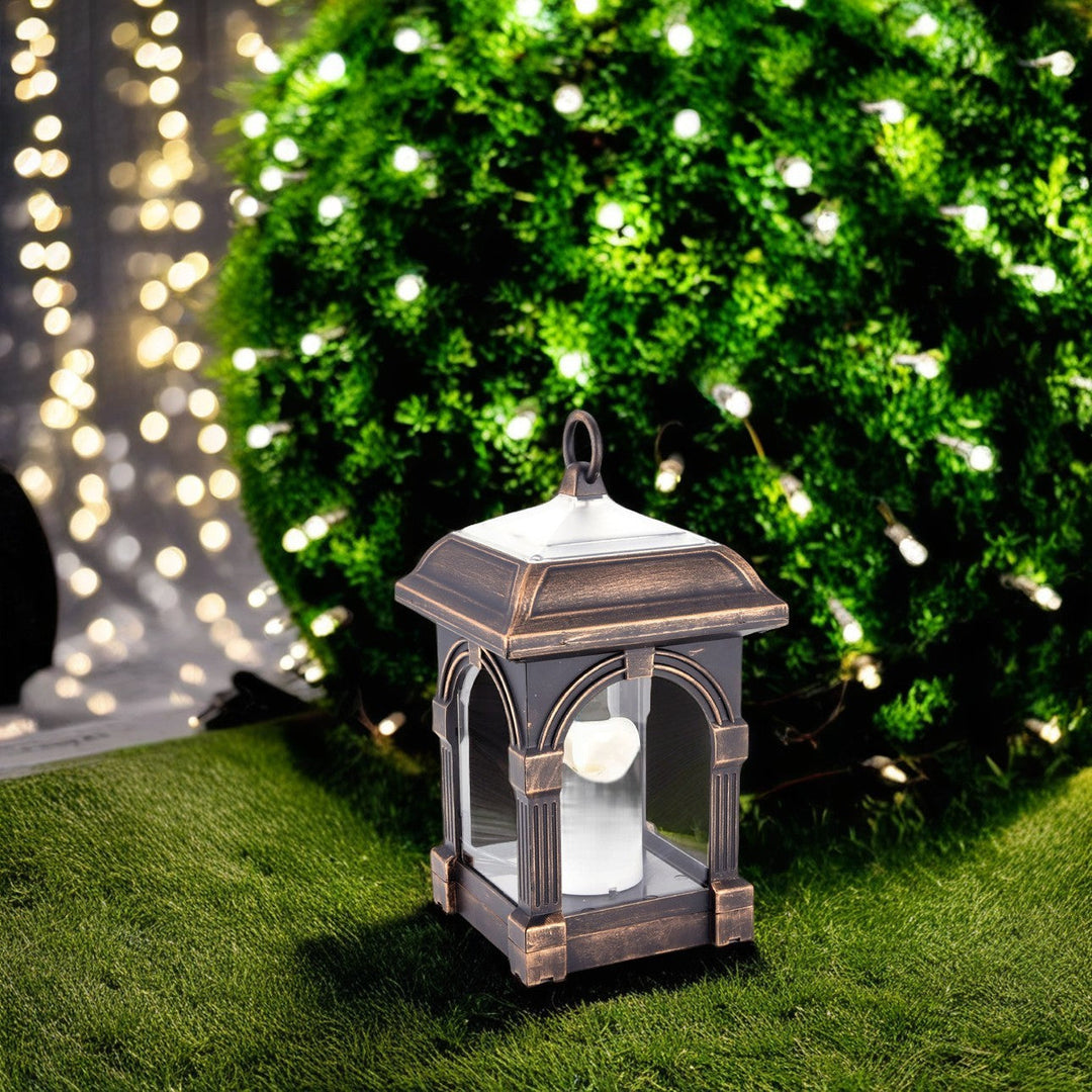 Traditional European Solar Waterproof House Cubic Plastic LED Landscape Lighting Outdoor Light For Garden | Kalsten