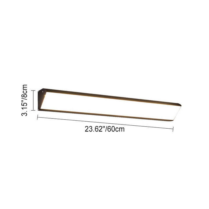 Modern Outdoor Long Bar Aluminum Acrylic Waterproof LED Wall Sconce Lamp | Kalsten