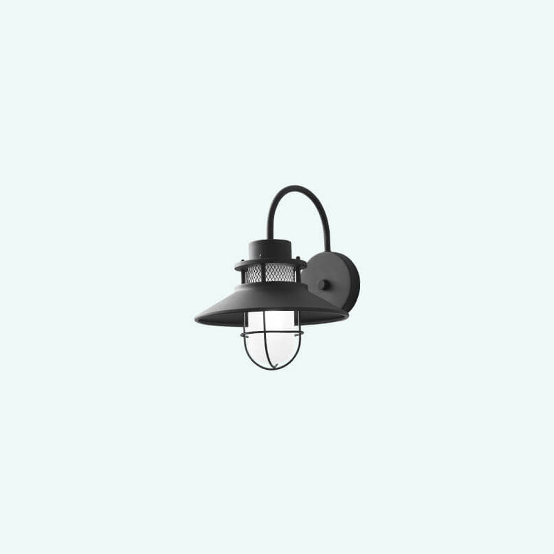 Outdoor Waterproof Iron Body 1-Light Outdoor Wall Sconce Lamp | Kalsten