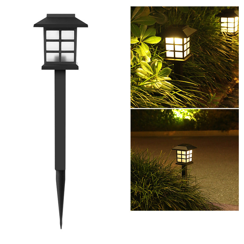 Traditional Rustic Waterproof Solar House ABS LED Outdoor Landscape Light For Garden | Kalsten