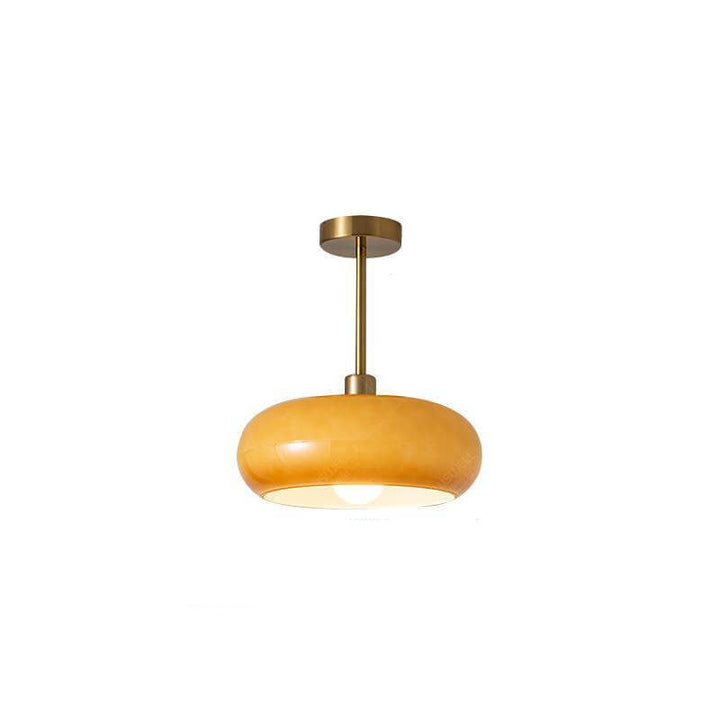 Pendant Light Glass Electroplated Copper 10.6 in Flush Mount Hallway Living Room Bedroom Modern Ceiling Lighting | Kalsten