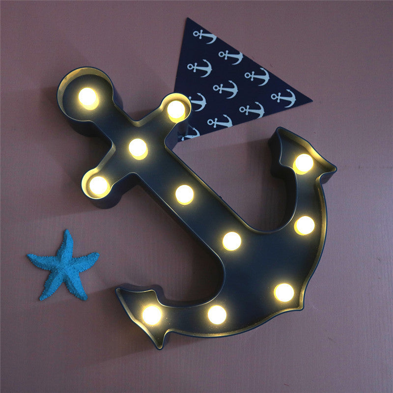 Scandinavian modern Boat Anchor ABS Battery LED Wall Sconce Lamp | Kalsten