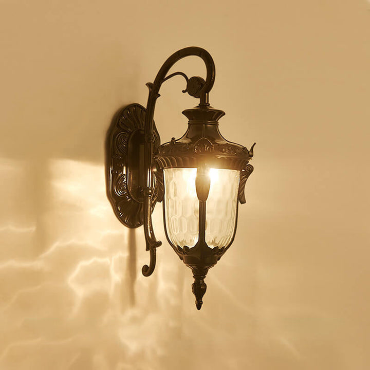 European Deluxe Lantern Outdoor Waterproof 1-Light Wall Sconce Lamp | Kalsten