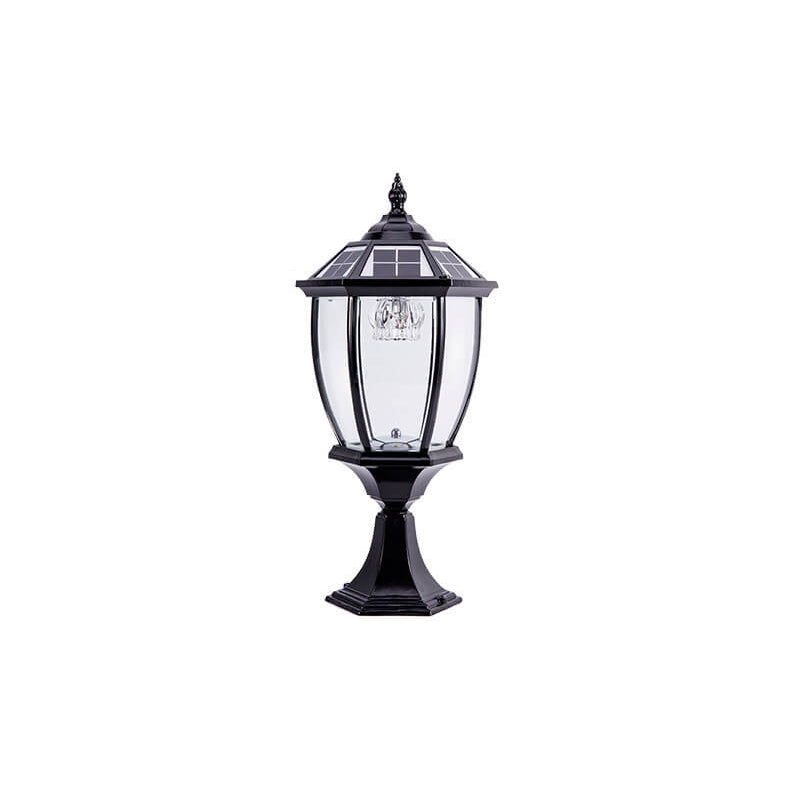 Outdoor Solar Waterproof Aluminum Glass 1-Light Lawn Landscape Light | Kalsten