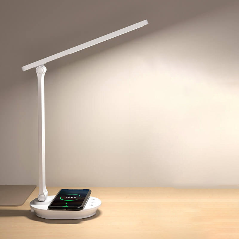 Modern double foldable eye care wireless rechargeable LED desk lamp | Kalsten
