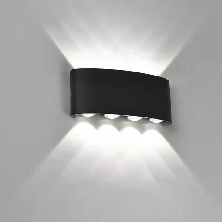 Modern Outdoor Arc Up and Down Spotlight LED Outdoor Waterproof Wall Sconce Lamp | Kalsten