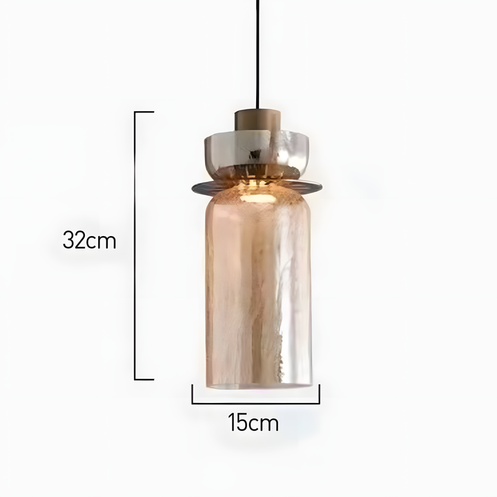 Modern Glass Double Head Pendant Light | Kalsten