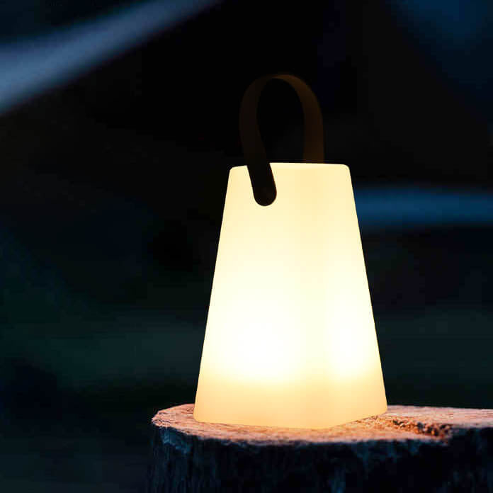 Modern Simplicity Plastic Round Square Hand LED Table Lamp For Outdoor Patio | Kalsten