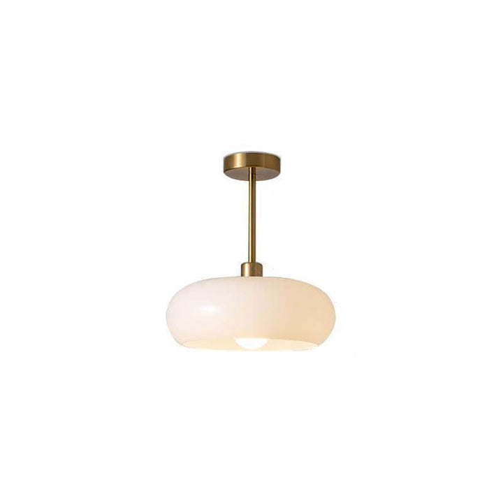 Pendant Light Glass Electroplated Copper 10.6 in Flush Mount Hallway Living Room Bedroom Modern Ceiling Lighting | Kalsten