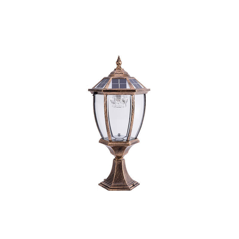 Outdoor Solar Waterproof Aluminum Glass 1-Light Lawn Landscape Light | Kalsten