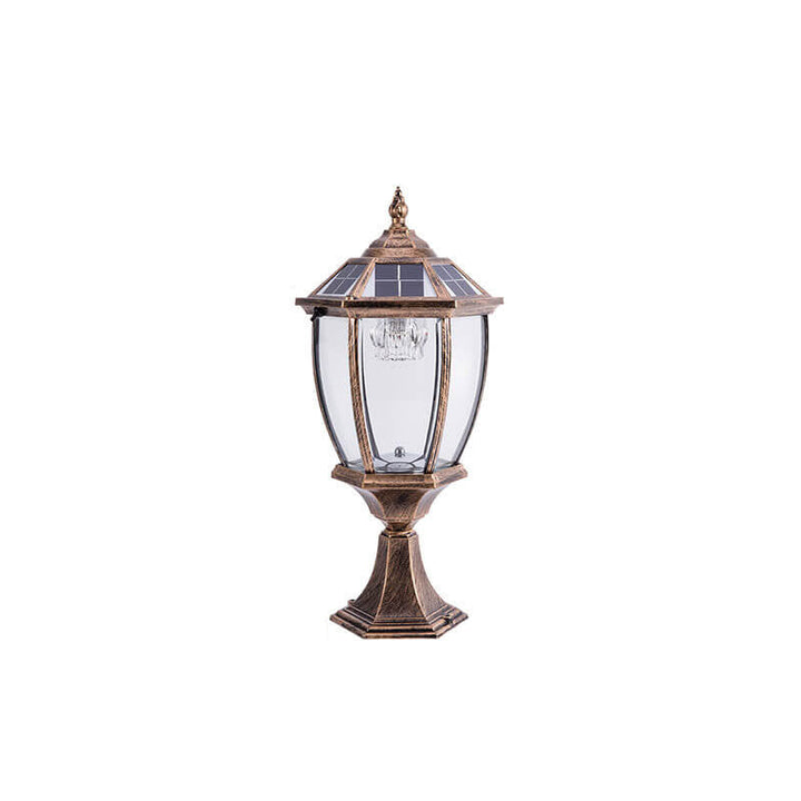 Outdoor Solar Waterproof Aluminum Glass 1-Light Lawn Landscape Light | Kalsten