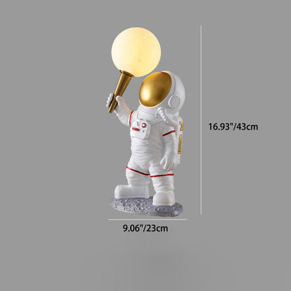Skanto | Modern Creative Cartoon Astronaut Resin ABS 1-Light Wall Lamp for Bedroom