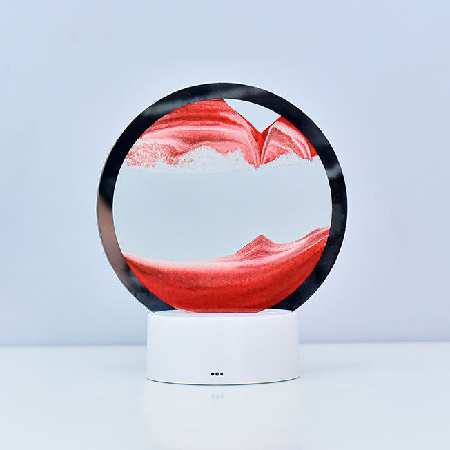 Creative Round Hourglass Quicksand 3D LED Night Light Table Lamp | Kalsten