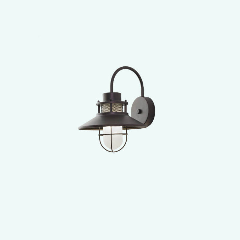 Outdoor Waterproof Iron Body 1-Light Outdoor Wall Sconce Lamp | Kalsten