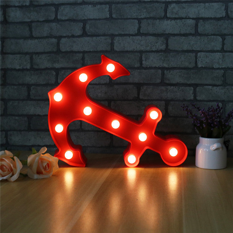 Scandinavian modern Boat Anchor ABS Battery LED Wall Sconce Lamp | Kalsten