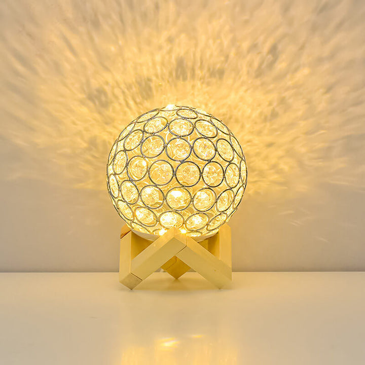 Modern Minimalist Round USB rechargeable LED table lamp | Kalsten