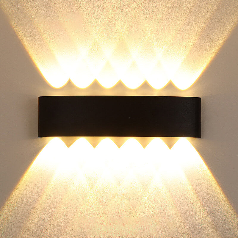 Modern Outdoor Arc Up and Down Spotlight LED Outdoor Waterproof Wall Sconce Lamp | Kalsten