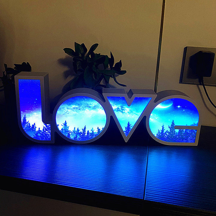 Modern Art Deco waterproof PS LOVE letters LED table lamp for the bedroom | Kalsten