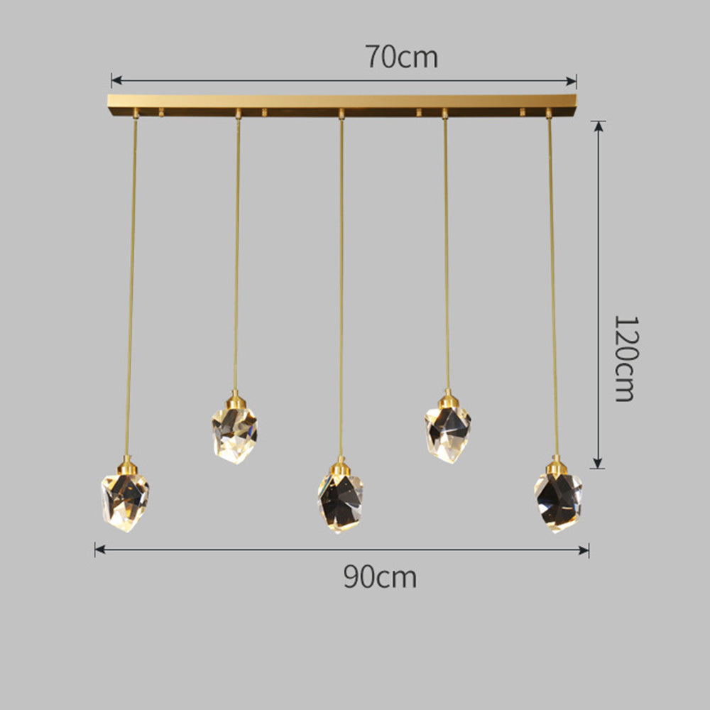 Creative Modern Crystal Gold Raindrop Chandelier | Kalsten