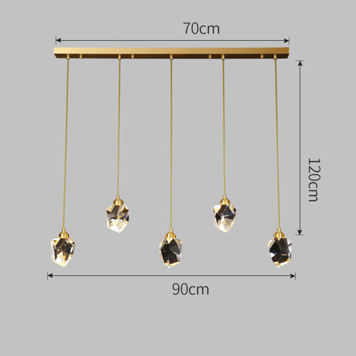 Creative Modern Crystal Gold Raindrop Chandelier | Kalsten