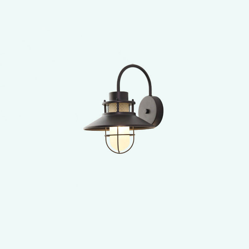 Outdoor Waterproof Iron Body 1-Light Outdoor Wall Sconce Lamp | Kalsten