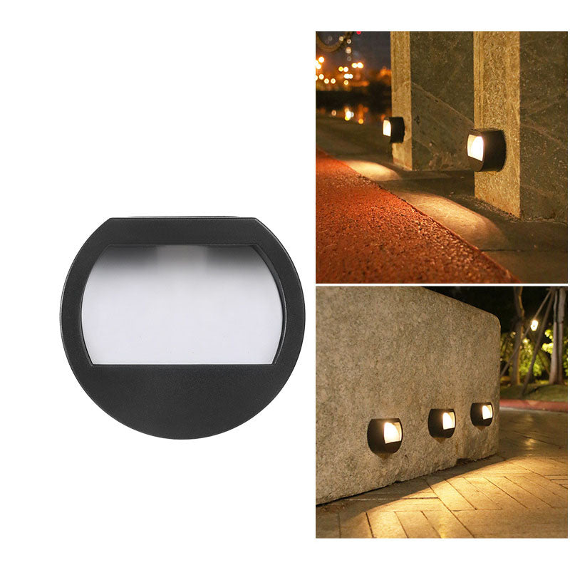 Outdoor Solar Round Square LED Waterproof Patio Step Light | Kalsten