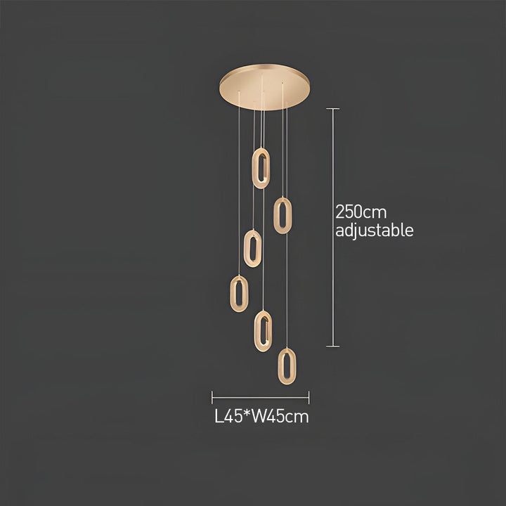 Nordic Modern Zinc Alloy LED Pendant Light For Living Room | Kalsten