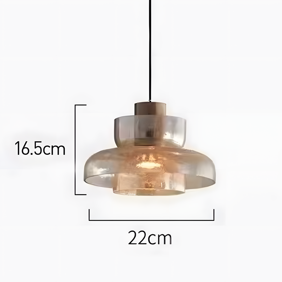 Modern Glass Double Head Pendant Light | Kalsten